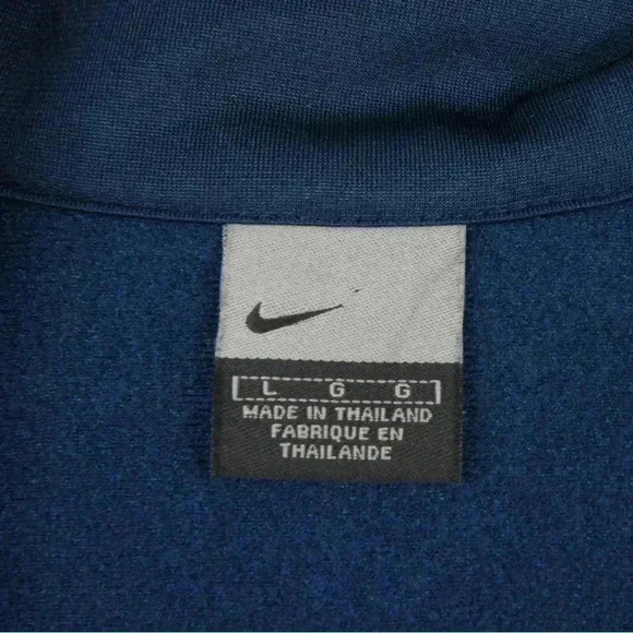 Vintage Y2K Nike Blue Orange White Stripe Satin Track Jacket - Picture 3 of 4